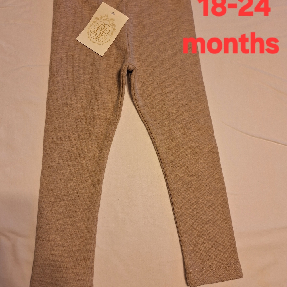The Beaufort Bonnet Company Tan Kids Leggings